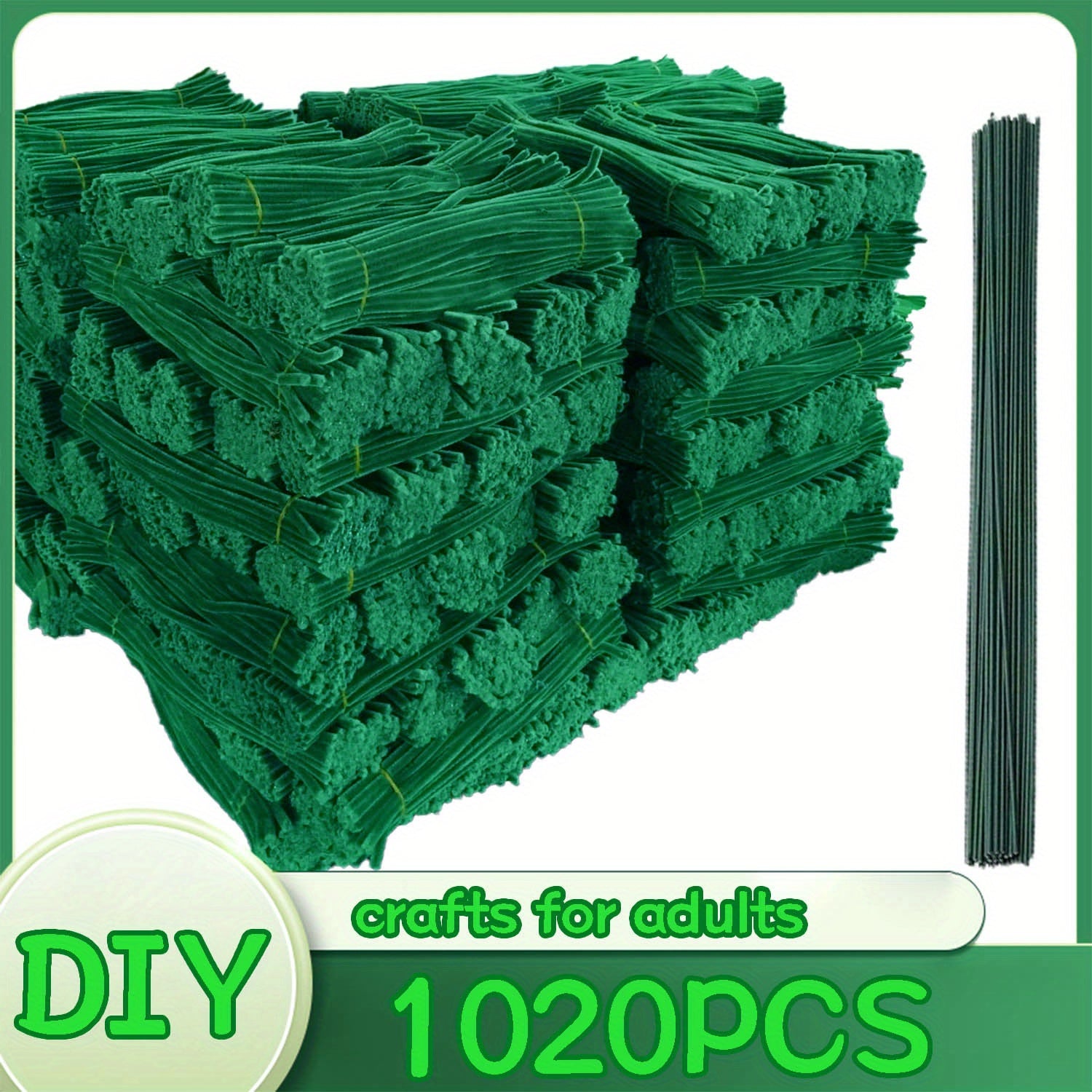 There Are 1020 Solid Color Twist Sticks with Patterned Rods Available in 20 Different Colors. They Feature Upgraded, Thicker Fuzzy Strips, with Ample Quantity Suitable for Various Projects, Crafts, And Are Ideal for Beginners.