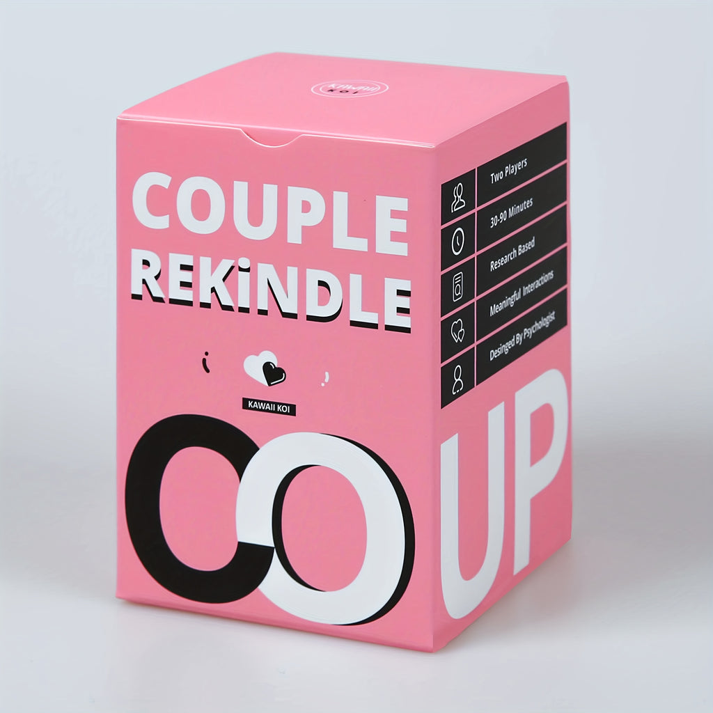 Couples Game for Date Night Reconnect - 165 Couple Conversation Starter Cards - Rekindle And Strengthen Bond with Your Partner - Fun, Engaging, And Thought - Provoking Tabletop Game, Valentine's Day & Wedding Gift for Couples