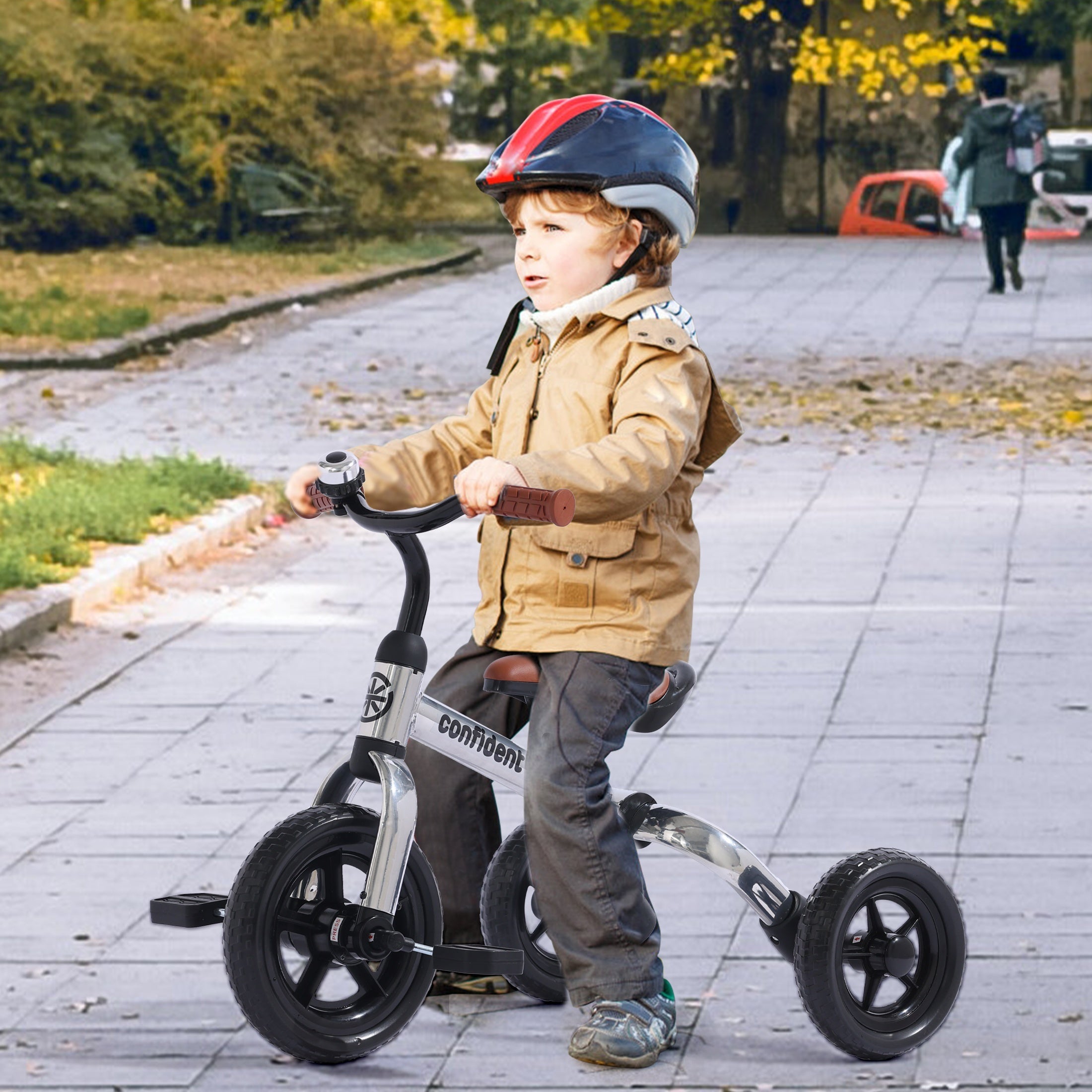 3in 1 Tricycle for Toddlers Age 2+ Years Old Boys Girls with Detachable Pedal And Training Wheels, Baby Balance Bike Trikes Riding Toys, Ride-on Bike Toys Bike Birthday Gift for Outdoor And Indoor