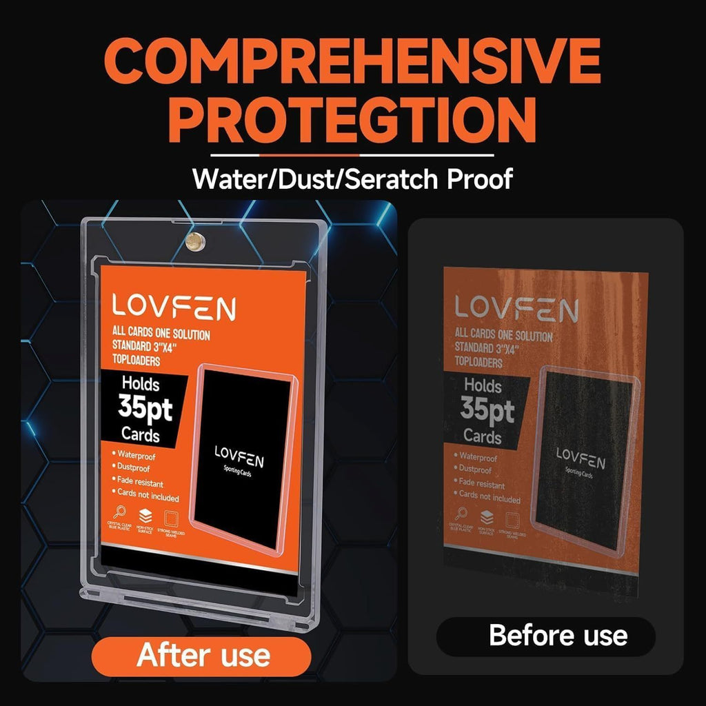 25/50/100/200/400 Magnetic Card Holders, Ultra-thin Premium 35-point Card Holder Touch Card Protector Hard Plastic Magic Box, Suitable for Sports, Baseball, and Collectible Cards