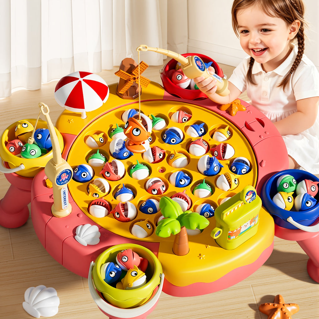 OCEAN 66pcs Magnetic Fishing Game for Kids Toys Boys Ages 3-5 4-6, Magnetic Fishing Toys with Fishing Rods, Birthday Gifts for 3 4 5 6 Year Old Boys Kids, Innovative Toys for Boys 3 to 5 Years 1-8 Players