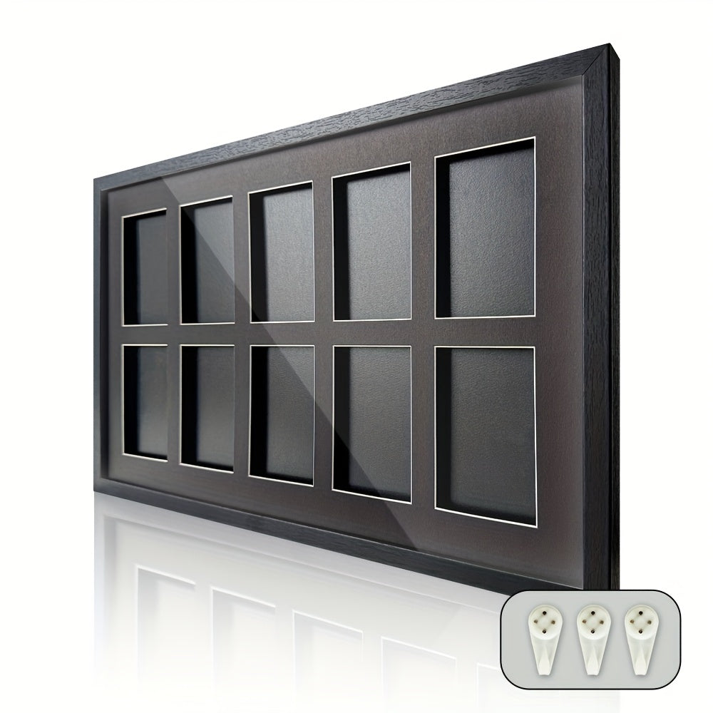 Wall-Mounted Trading Card Display Case - Wood Fiber Board Collector'S Sleeve, Protective Frame for TCG, PTCG, Sports And Game Cards, Compatible with 35-360Pt Cards, Age 14+