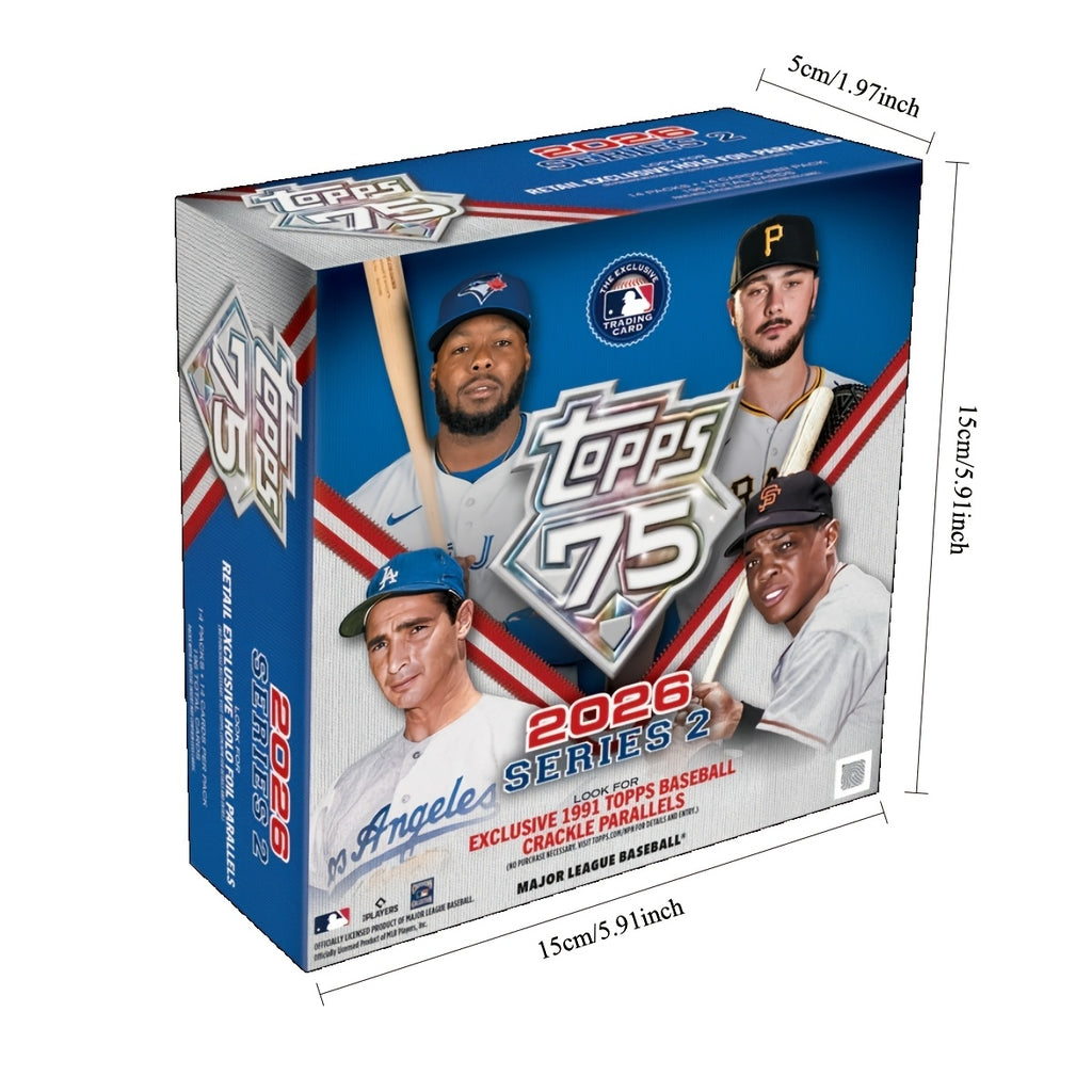 2026 Topps Series 1 Baseball Factory Sealed MEGA Box with (196) Cards +Hobby Pack, Celebrate Topps 75th Anniversary! Look for Autos, Relics, Parallels, RCs & Much More!