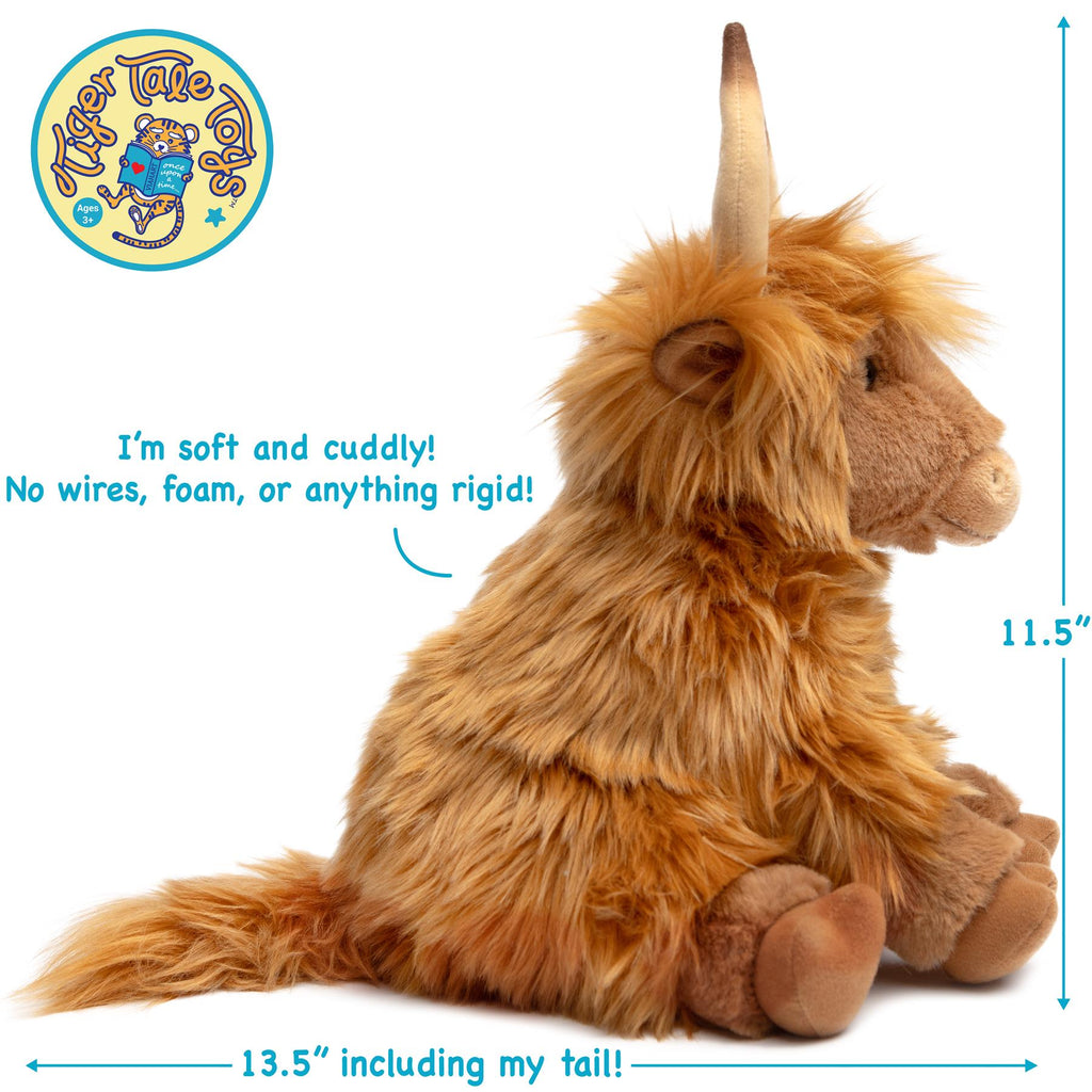 Henley The Highland Cow - 11.5 Inch Stuffed Animal Plush (New Edition)