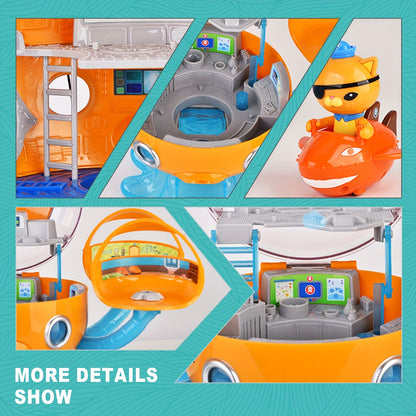 Octonauts Toys Octopod Castle Adventure Playset Action Figure Model Toy for Kids Christmas, New Year, Birthday Gift (Chinese Version)