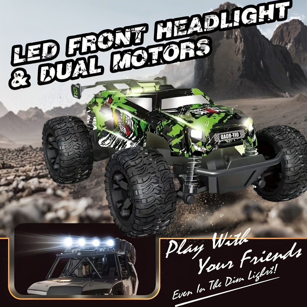 Off-road Toy Car, 2.4 GHz Remote Control Toy Car, All-terrain, Durable Alloy Body And Safety Design, Toy Car for Children Over 3 Years Old, Fun Off-road Car Model - Boys' Gift, Best Birthday Gift, Easter Gift