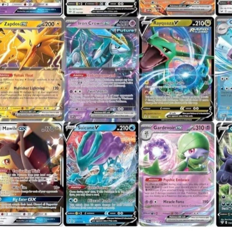 Pokémon TCG Ultra Rare Card Lot – 5 Assorted V, GX & ex Cards | No Duplicates | Authentic Pokémon Collection