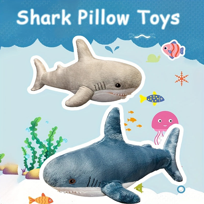 61cm/21.04in Shark Stuffed Animal Plush Toy, Cute Shark Toy Plush Pillow, Soft, Shark Plush, Sea Animal, Doll Gift, Suitable for Boys, Girls, Kids, Adults