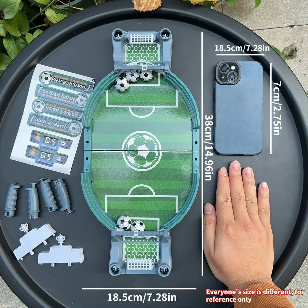 Portable Football Game Set - Durable PP Material, Stand-Alone Table Design, Perfect Family Party Game for Christmas, Halloween, Thanksgiving, Board Game