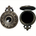 Obsidian Scrying Mirror, Natural Healing Crystal Obsidian Mirror with Bag, for Divination, Meditation, Healing, Feng Shui