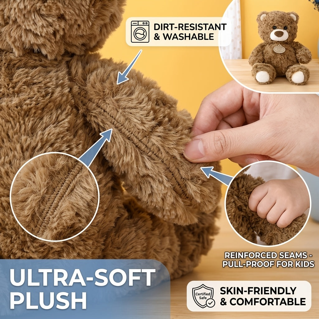 Adorable Realistic Teddy Bear Plush Toy, Soft Stuffed Animal, Plush Toy, Soft Stuffed Doll, Super Cute Home Decor, Room Decoration, Holiday, Christmas, and Birthday Popular Gift, Souvenir for Friends and Family