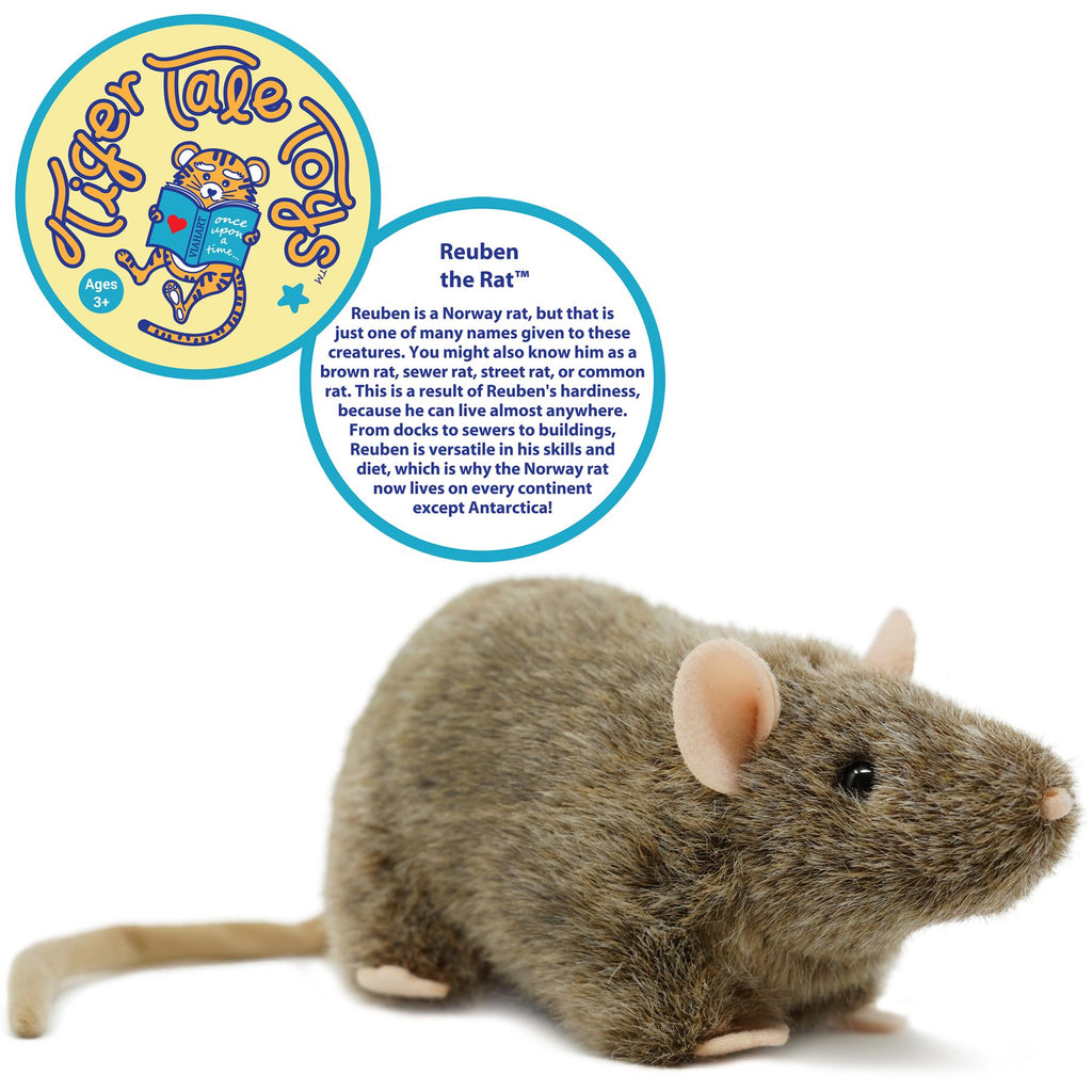 Reuben The Rat - 7 Inch Stuffed Animal Plush - By Viahart