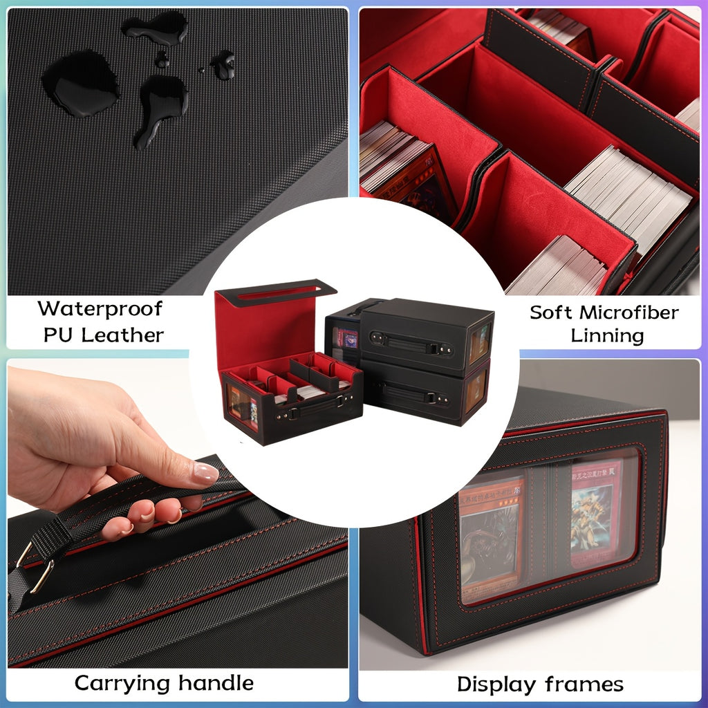 Card Cassette Command Display, Five In One Card Storage Box Can Hold More Than 400 Pairs Of Cards, Detachable Sports Card Box, Exquisite Packaging, Can Be Gifted to Friends And Family
