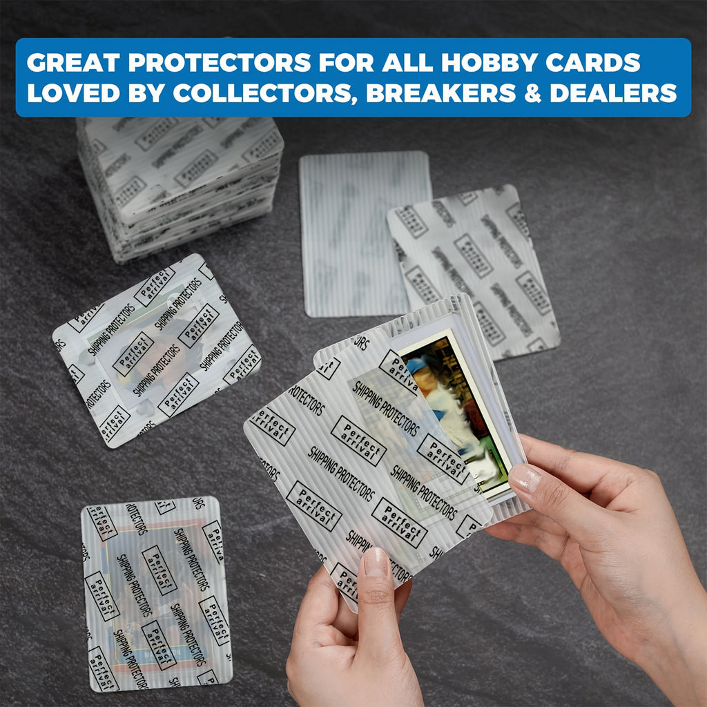 Lumus&Solem 60/120/510 Count Trading Card Shipping Protectors 3.5'' X 4.5'' - Premium Ultra Strong Plastic Inserts Mailers - Precut Supply Sleeves for Sports Cards Packaging