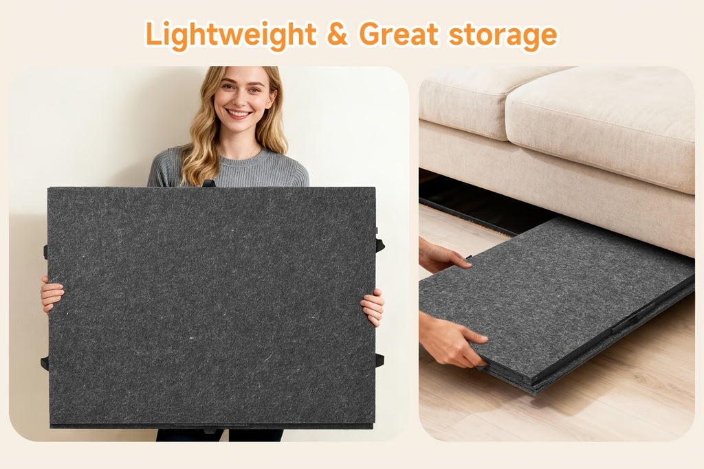 Foldable Puzzle Board Felt Mat, Suitable for Up to 1000pcs, Comes with 6 Drawers