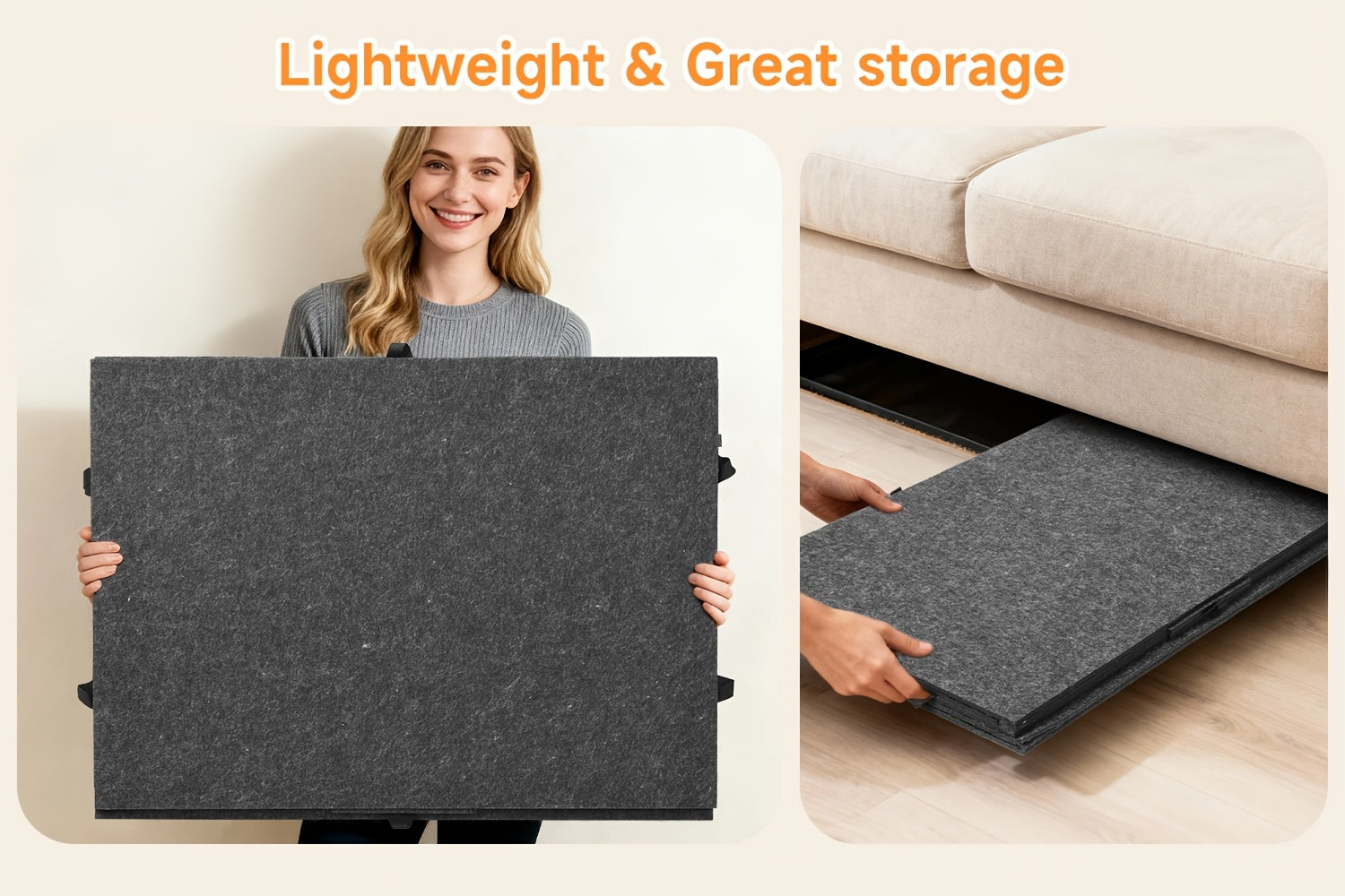 Foldable Puzzle Board Felt Mat, Suitable for Up to 1000pcs, Comes with 6 Drawers