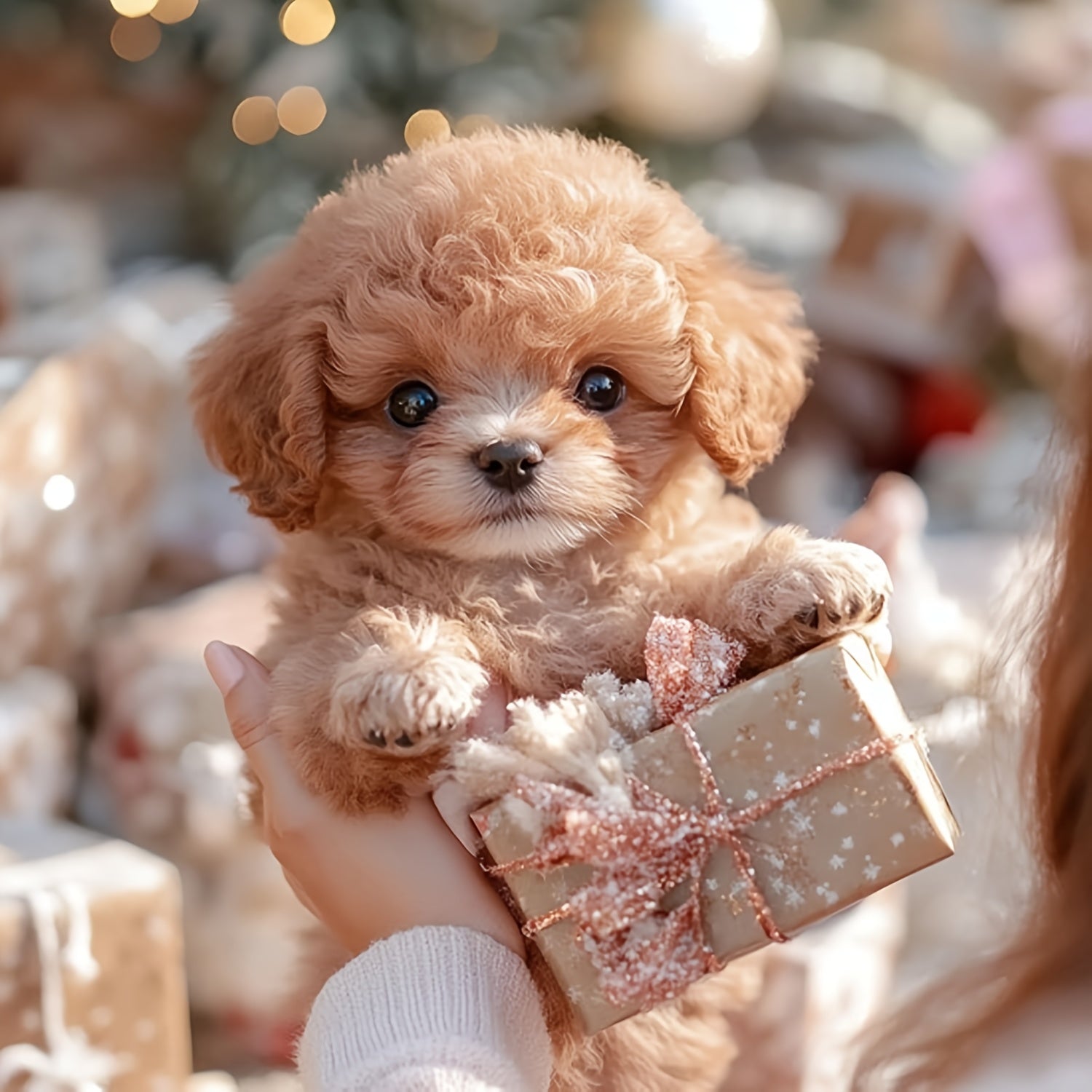 Gift Box Packaging Interactive Robotic Plush White Labrador Puppy Toy Walks, Barks, Wags Tail Realistic Electronic Pet Dog, Perfect for Kids Birthday, Christmas, Holiday Surprise,
