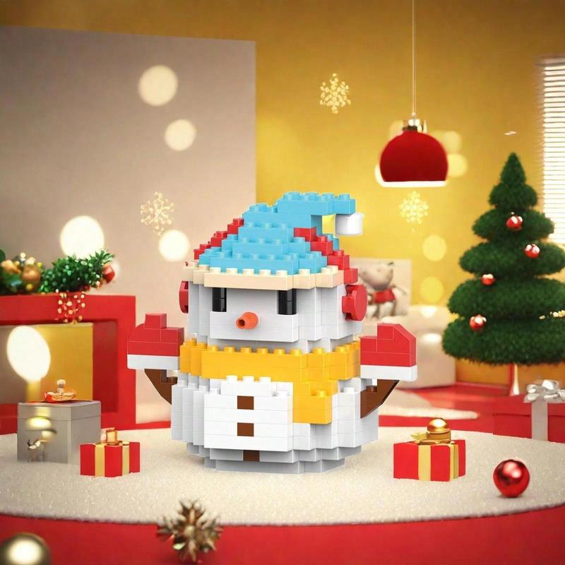 Christmas Series Small Assembly Insert Building Blocks Santa Claus Toys - for Children - Holiday Surprise Gift - Suitable for Christmas & Halloween - Perfect Gift for Boys & Girls