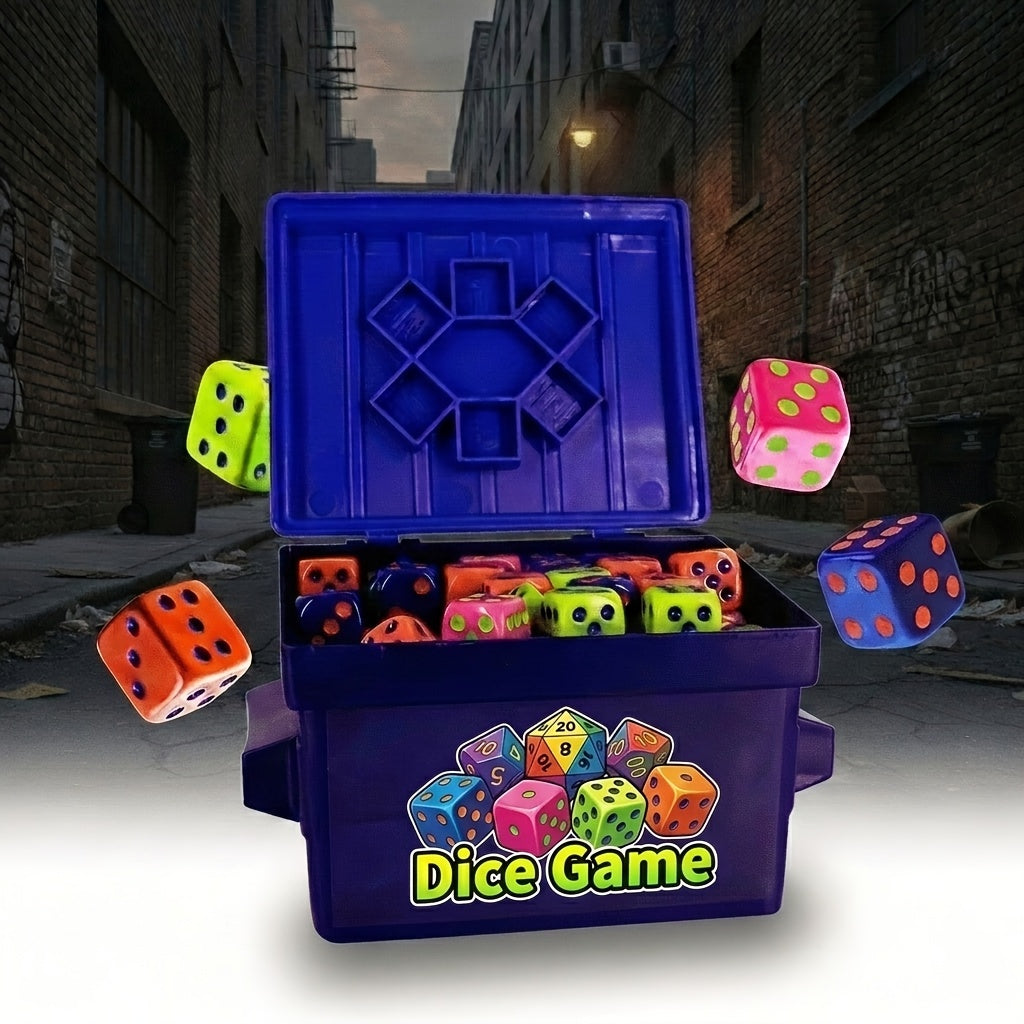 Dice Game - Fast-Paced Dice Rolling Game for Adults And Groups, Addictive 4-Player Board Games And Dice Set with 80 Dice, Funny Travel And Camping Games | Perfect for Game Night, Parties, Travel | Dice Games And Fun Party Games
