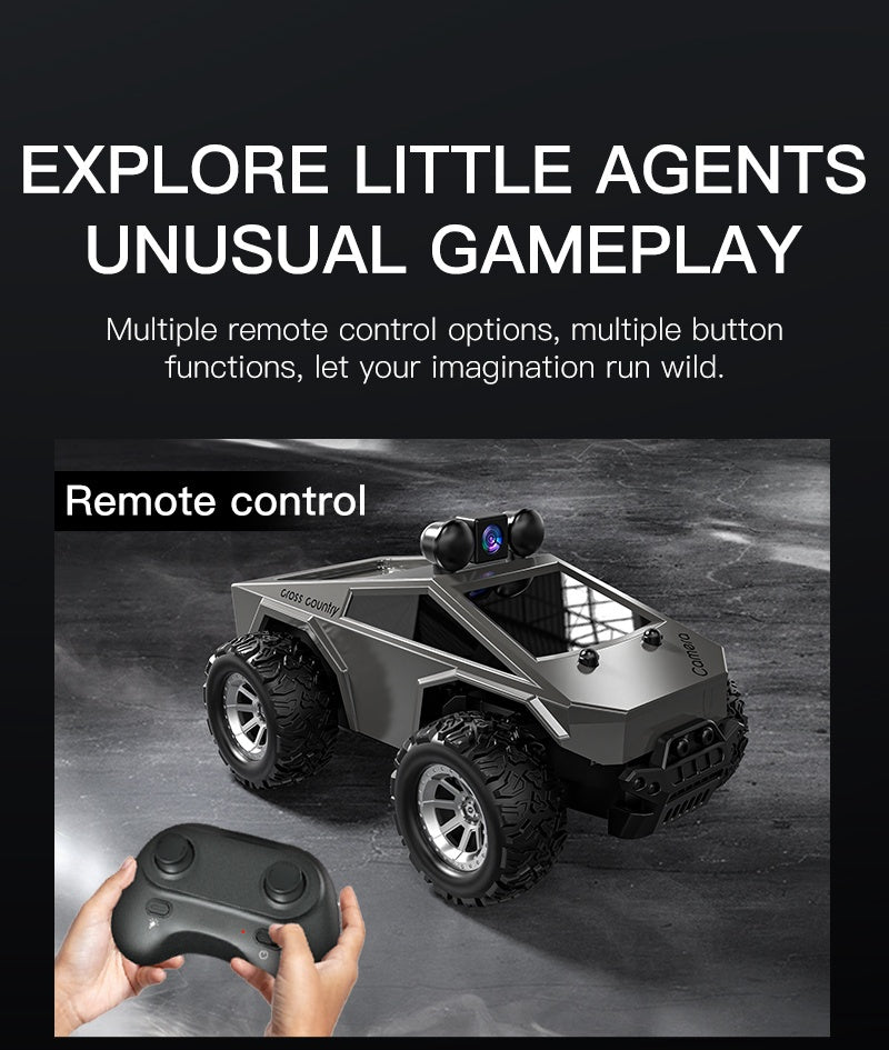 1:28 Scale RC Car Off-road Pickup Truck with 480P HD Camera, 2.4GHz App Control Virtual Reality Function RC Racing Car, 2 Rechargeable Batteries Monster Truck Toys for Adults, Adult Kids Holiday Gift