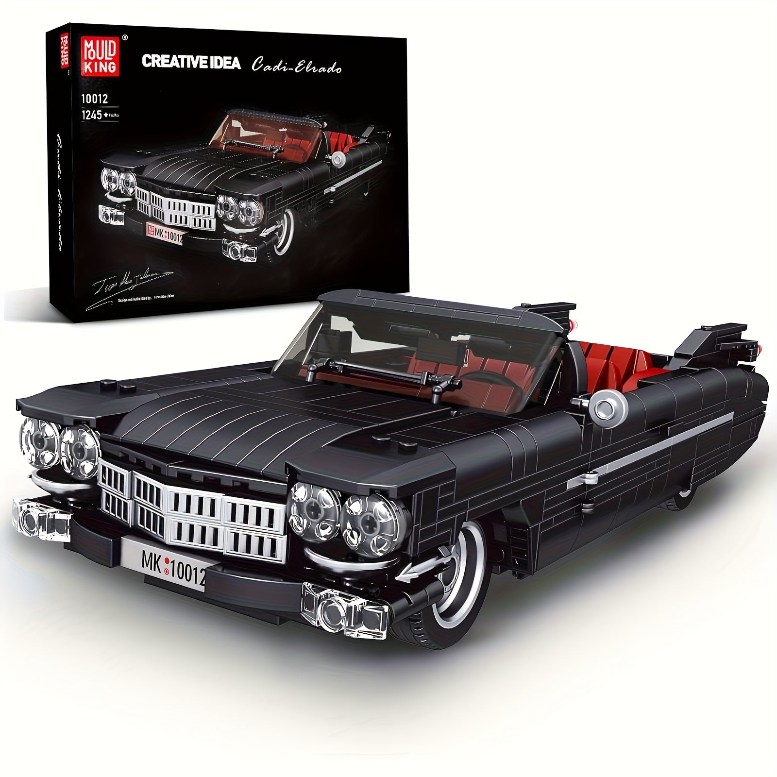 Mould King 10012 Sports Car Building Block Kits, MOC Supercar Car Model Building Sets, Gift for Age 14+/Adult Collections Enthusiasts (1245pcs, Static Version)