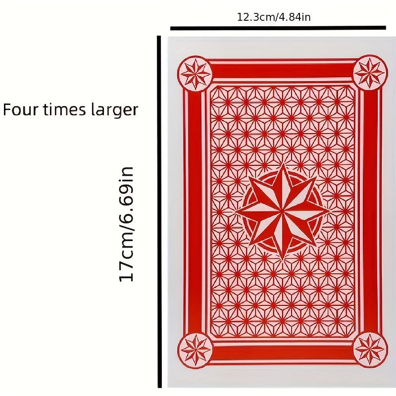 Extra-large Playing Cards, 2x/4x/6x Size Poker Cards, Giant Game Cards, Tabletop Fun Games, Suitable For Parties And Outdoor Entertainment
