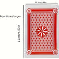Extra-large Playing Cards, 2x/4x/6x Size Poker Cards, Giant Game Cards, Tabletop Fun Games, Suitable For Parties And Outdoor Entertainment