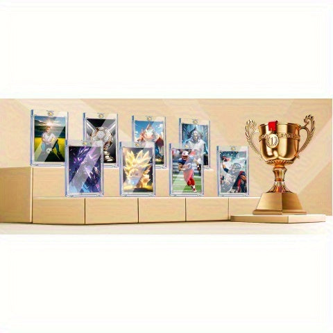 25/50/100/200/400 Magnetic Card Holders, Ultra-thin Premium 35-point Card Holder Touch Card Protector Hard Plastic Magic Box, Suitable for Sports, Baseball, and Collectible Cards