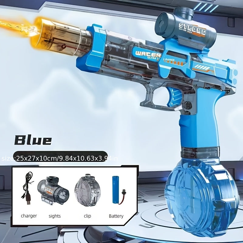 New Electric Water Gun Toy, Automatic Water Gun, Large Capacity Water Gun, Perfect Outdoor Water Gun for Summer at The Swimming Pool, Beach, Lawn - Fun Gift, Birthday Party Present