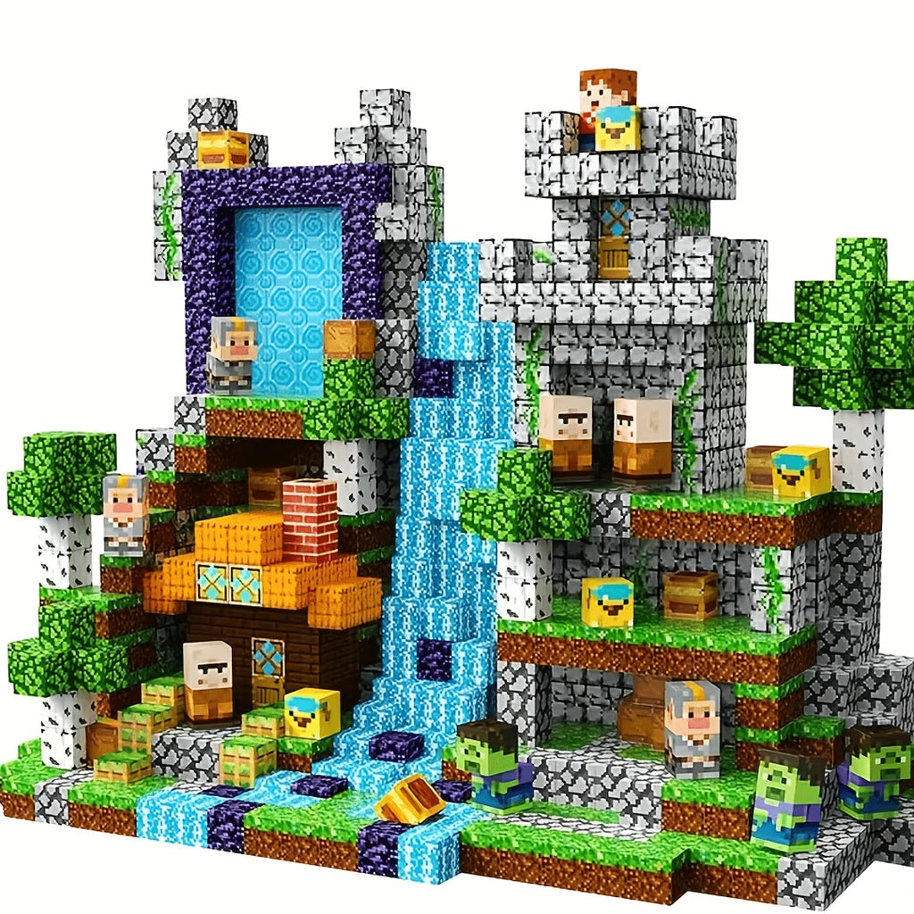 100PCS/210PCSMagnetic Building Blocks Set, Edu Cational ABS Construction Toys, STEM Sensory Game, Suitable for Children Ages 3+, Creative Birthday, Halloween, Christmas GifRandom Patterns, Random Colors