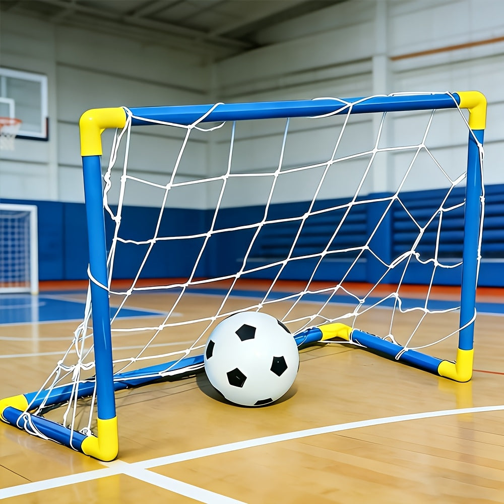 2pcs Youth Football Set-Portable and Easy-to-assemble Goal, Suitable for Indoor/outdoor Play, Family Entertainment, Birthday Gifts, Football Gifts