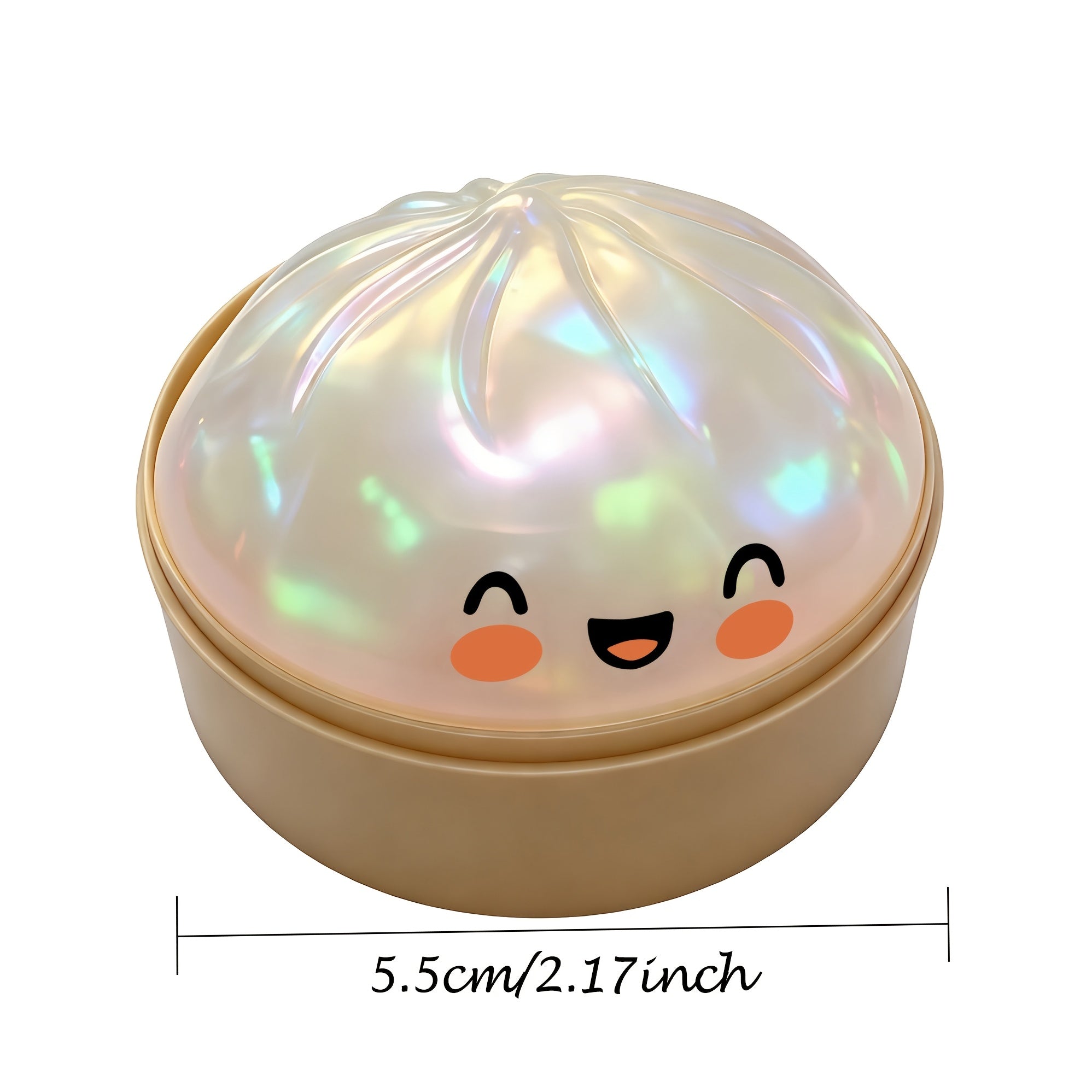 Multi-Item Party Favor Pack, 3 pcs Glitter Dumpling Squishy Stress Balls, 2026 Upgrade Glitter Dumpling Squishy Box, Fidget Sensory Toy, Colorful Dumplings, Stocking Stuffers with Steamer Stretchy Desk Toys, Random Colors