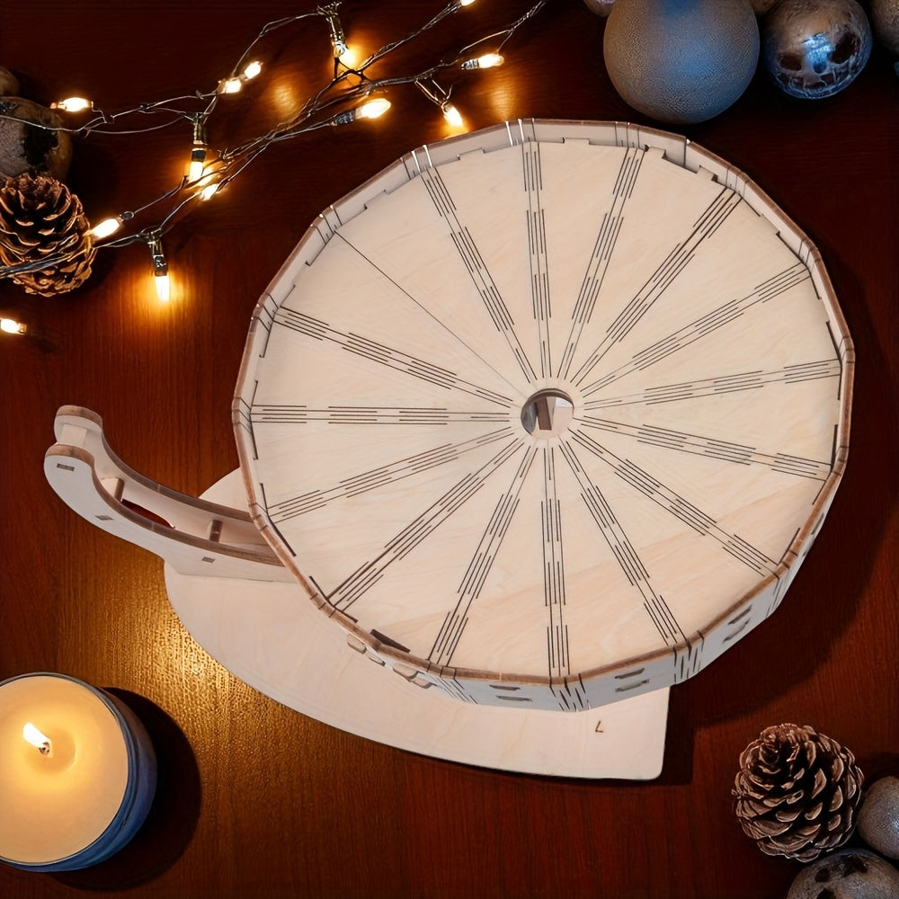 3D Wooden Perpetual Motion Puzzle - Mechanical Model Kit with Metal Balls, Brain Teaser Educational Toy for Adults, Unique Gift for Birthday And Christmas