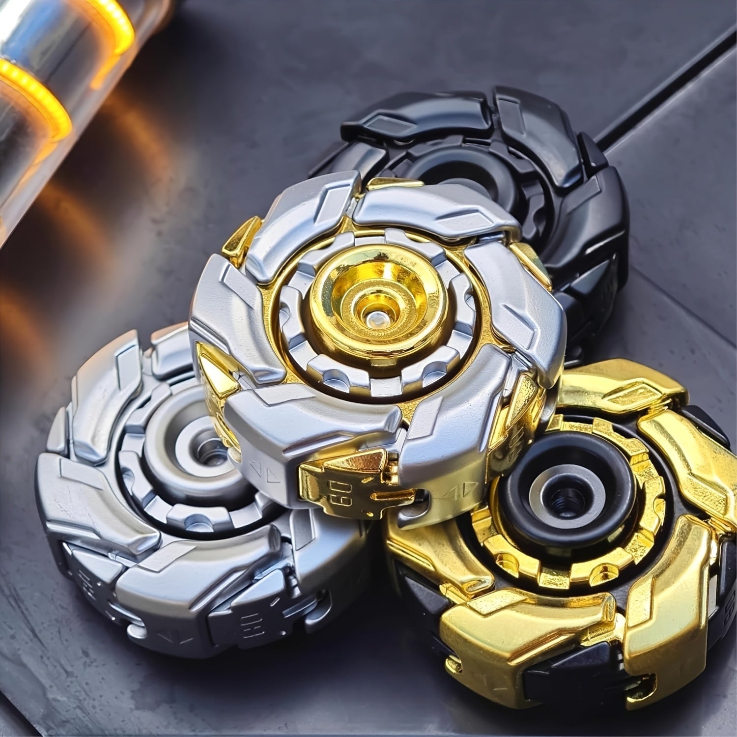 COSSIFY Metal Daily Stress Relief Toy Set - Fidget Spinner Theme: Portable Stress Relief Spinner, Cool Decompression Toy, Anxiety Relief Tool, Creative Design, Exquisite Craftsmanship, Relaxation And Focus Aid for Teens, Best Mini Metal Toy for Men