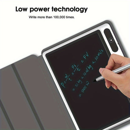 LCD Writing Tablet 10.1 Inch Electronic Handwriting Pad Doodle Board With Leather Protective Case, Adults At Home School Office Electronic Memo For Digital Drawing, Writing, And Note-Taking