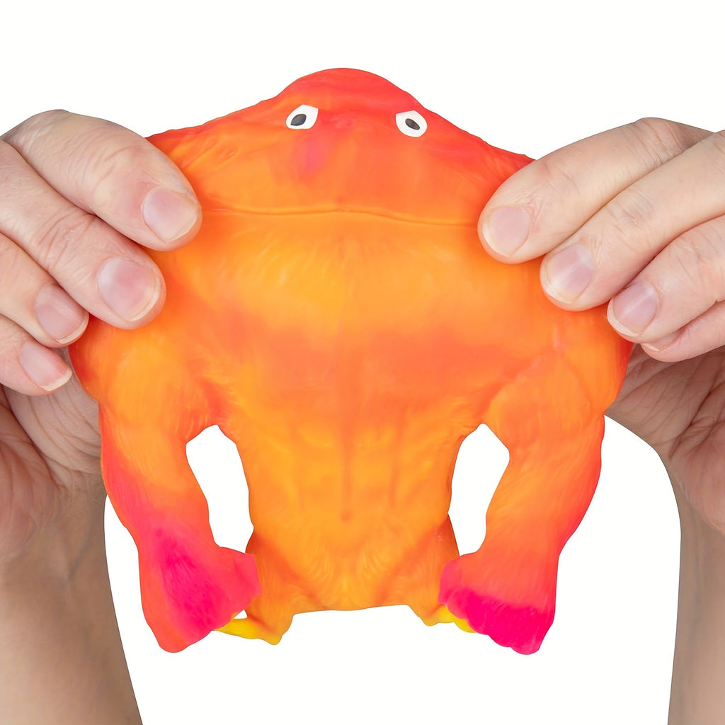[4PCS Squishy Monkeys] 4PCS/PACK Mega Gorilla Squishy Monkey Stretchy Squishy Funkee Monkee Mega Gorillas - Stretch, Squish, And Even Squeeze - The Filling Material Is PVA Sponge, Not Sand. Random Color