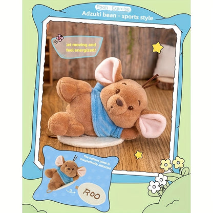 Random 1pc MINISO Disney Winnie The Pooh & Friends Series Figure Ornament. Contains Collectible Figures Of Winnie The Pooh, Tigger, Eeyore, Kanga And Roo with Classic Styled Outfits. Adorable Dolls, Ideal Gifts for All Occasions.