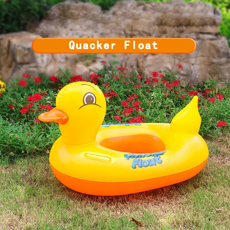 1/2/4-pack Inflatable Duck Pool Float -Cute & Safe Swim Ring With 2 Handles, PVC Float, Summer Water Toys For Pools, Lakes, Beach & Outdoor Fun