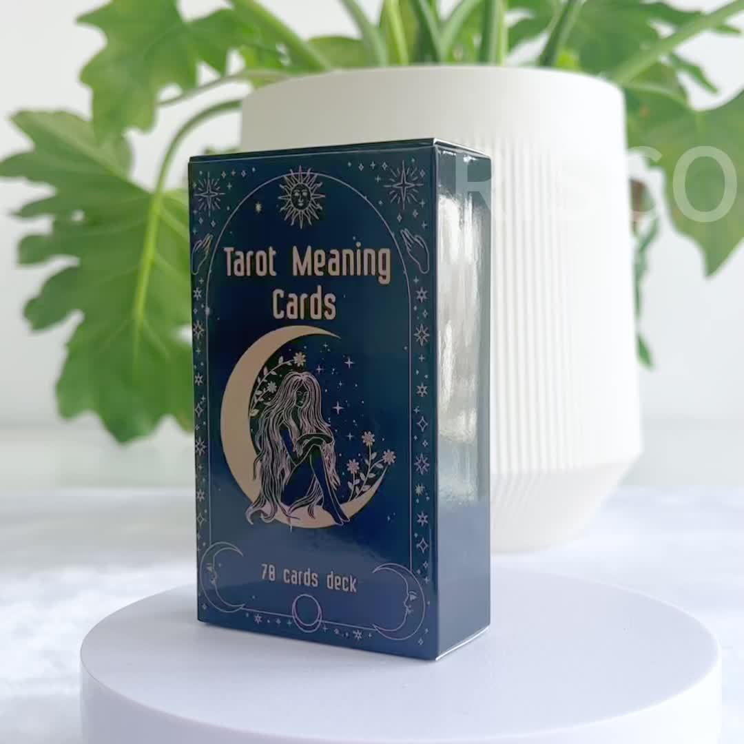 Meaning Cards, Deck Of Cards, Original Tarot Game, Oracle Cards, Divination Party, Desktop Toys, Casual Games, Suitable for Valentine's Day Gifts, Birthday Gifts, Christmas Party Games, Card Games