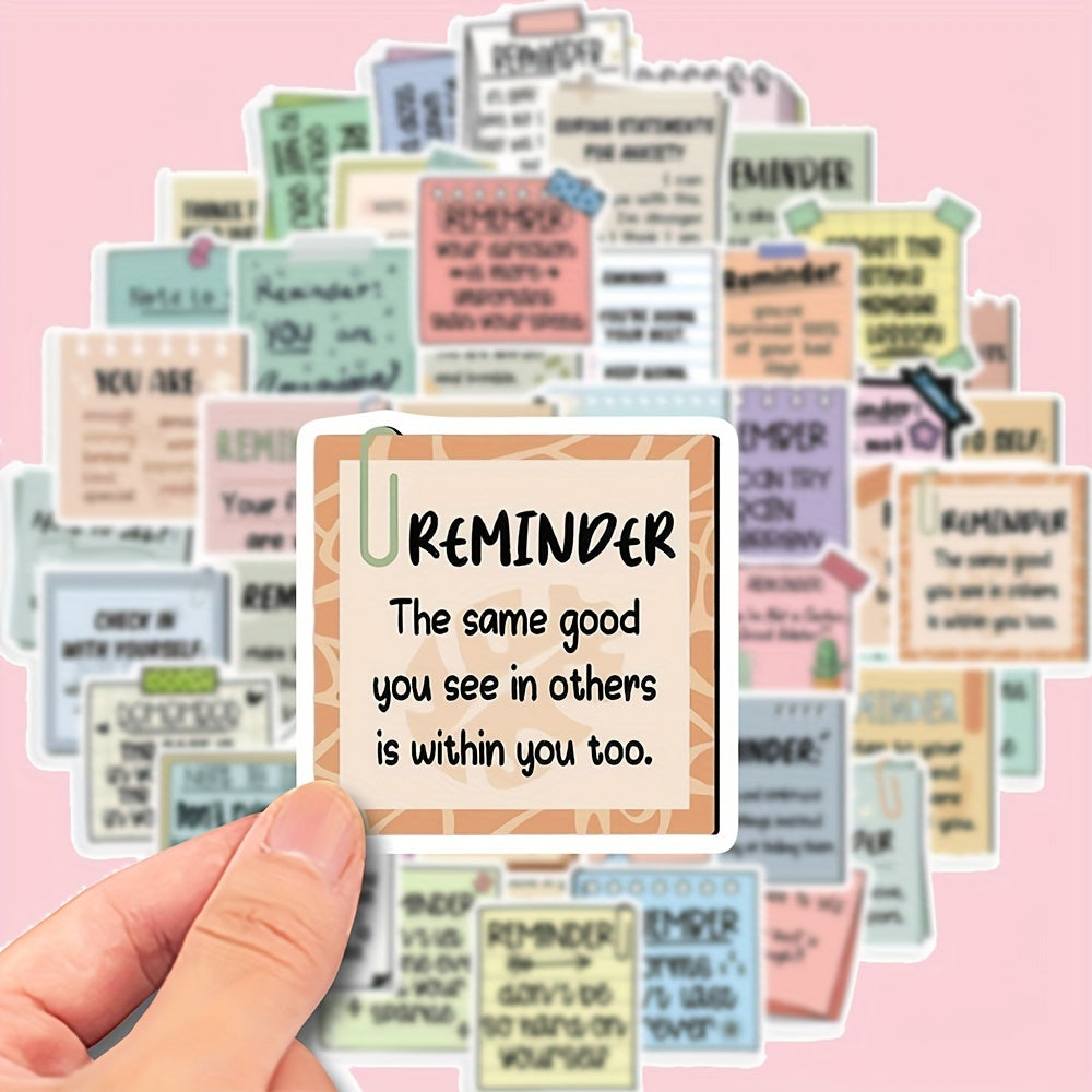 150 Inspirational Vinyl Stickers - Reusable Self - affirmation and Encouragement Stickers, suitable for mobile phones, laptops, luggage, notebooks, water bottles, helmets - Colorful inspirational graffiti art, cute stickers, perfect for winter and the New