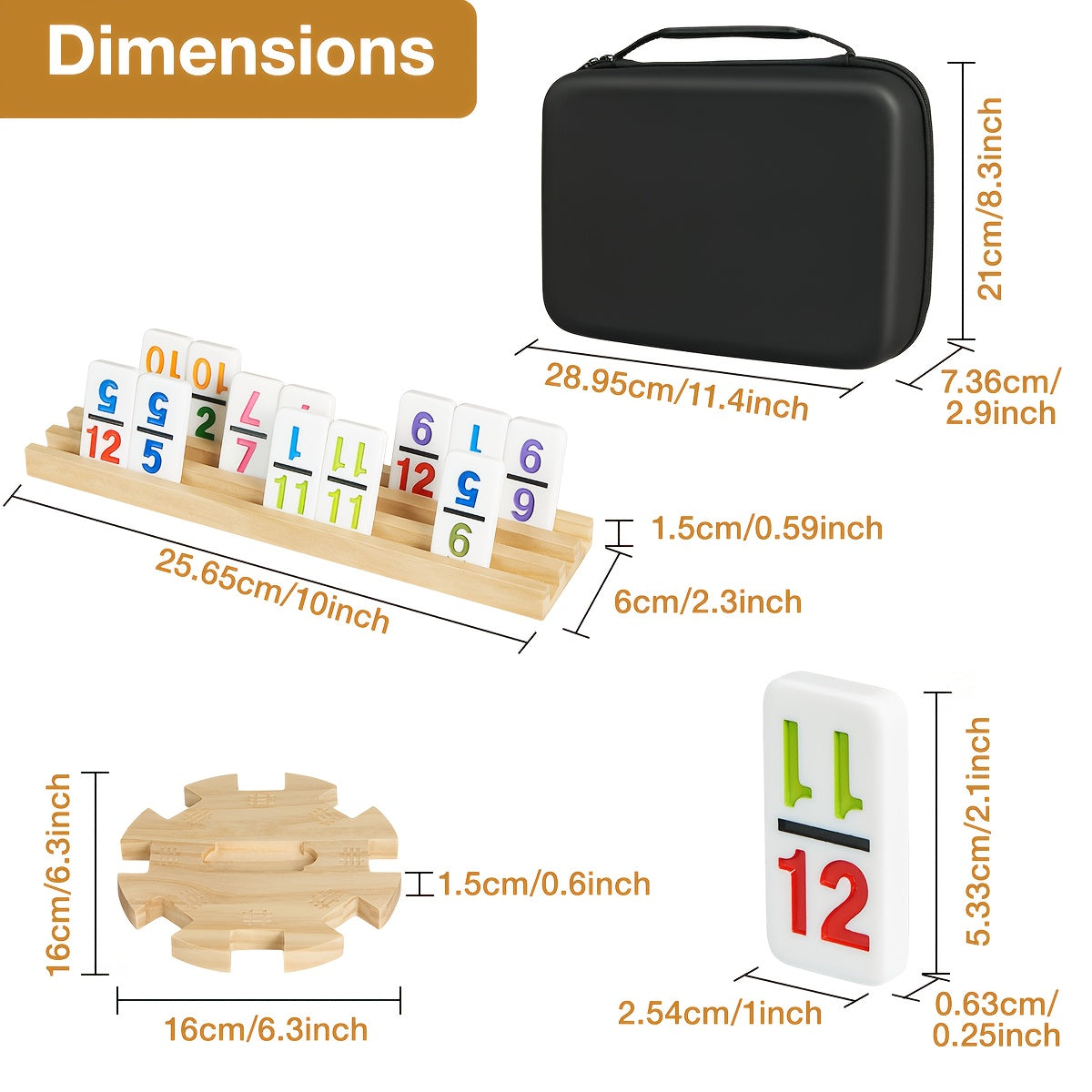 Mexican Train Dominoes Double 12 Game Set with 91 Colorful Tiles, 9 Model Trains & 4 Wooden Racks - Complete Board Game with EVA Suitcase, Strategy Family Party Game for Adults &, Classic Christmas/Halloween Gift, Durable Wood Construction & Travel-Friend