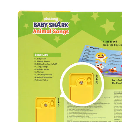 Baby Shark Animal Songs 10 Button Sound Book, Pinkfong Baby Shark Nursery Rhymes Children's Sound Books, Interactive Learning Books for Toddlers, Learning & Education Toys, Baby Shark Gifts for Kids