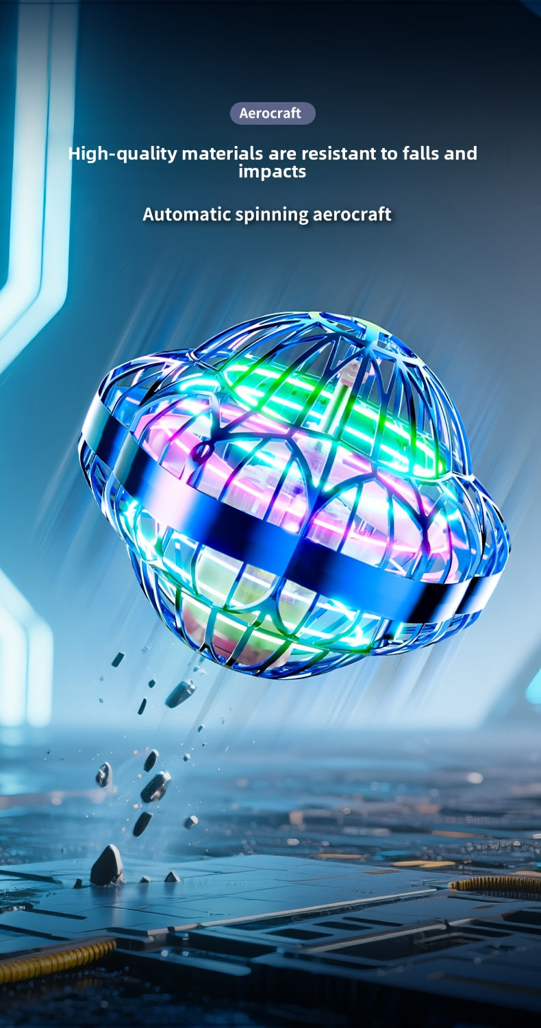 New Upgraded Smart Sensor UFO Flying Hovering Ball - Hexagonal Spinning Saucer Drone with Autonomous Flight, Hovering Toy for, / Flying Robot ( Party Christmas Gift)
