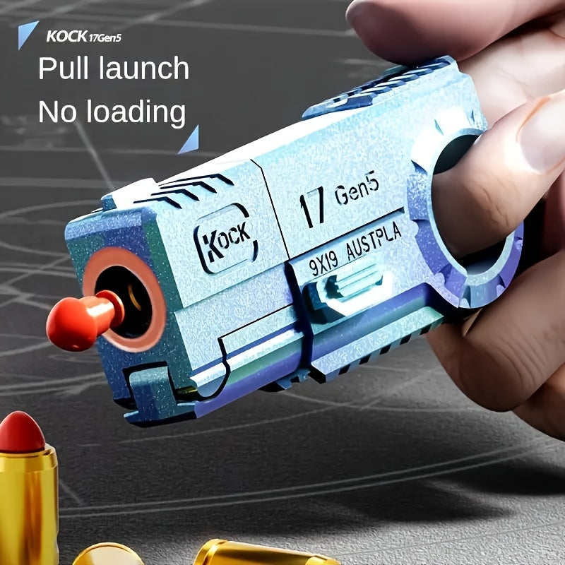 Knock 17Gen5 One-Touch Cartridge Alloy Finger Pistol - Fidgety Fingertip Stress Relief Toys - Case Throwing Softball Guns, Fidgety Novelty And Mischievous Toys, Perfect Gift!