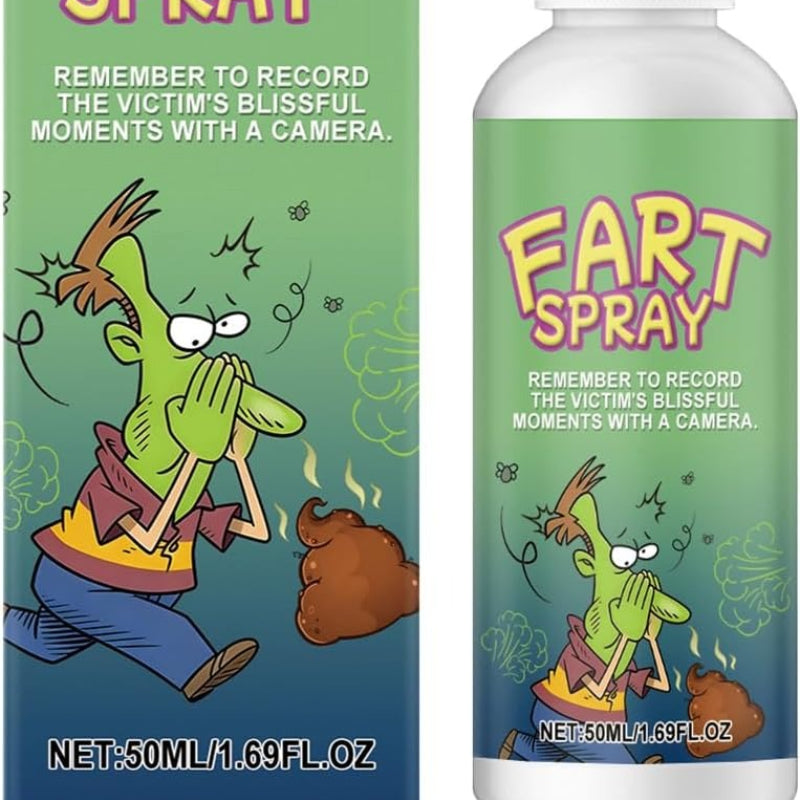 Funny Prank Fart Spray, a Must-have Spray for Parties and Pranks. This Odor Spray Has a Realistic Smell, Making It a Hilarious Prop, Prank Toy, and Game. A Fun and Novel Gag Gift, Perfect for April Fool's Day Pranks.