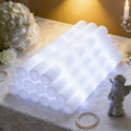 38/60/120-Count White Foam Glow Sticks, Flashing Light Sticks for Party Decorations, Suitable for Christmas, Weddings, Birthday Concerts, Festivals, Halloween, Carnival Parties, As Well As Glow Sticks for Outdoor Camping Lighting, Easter Decorations