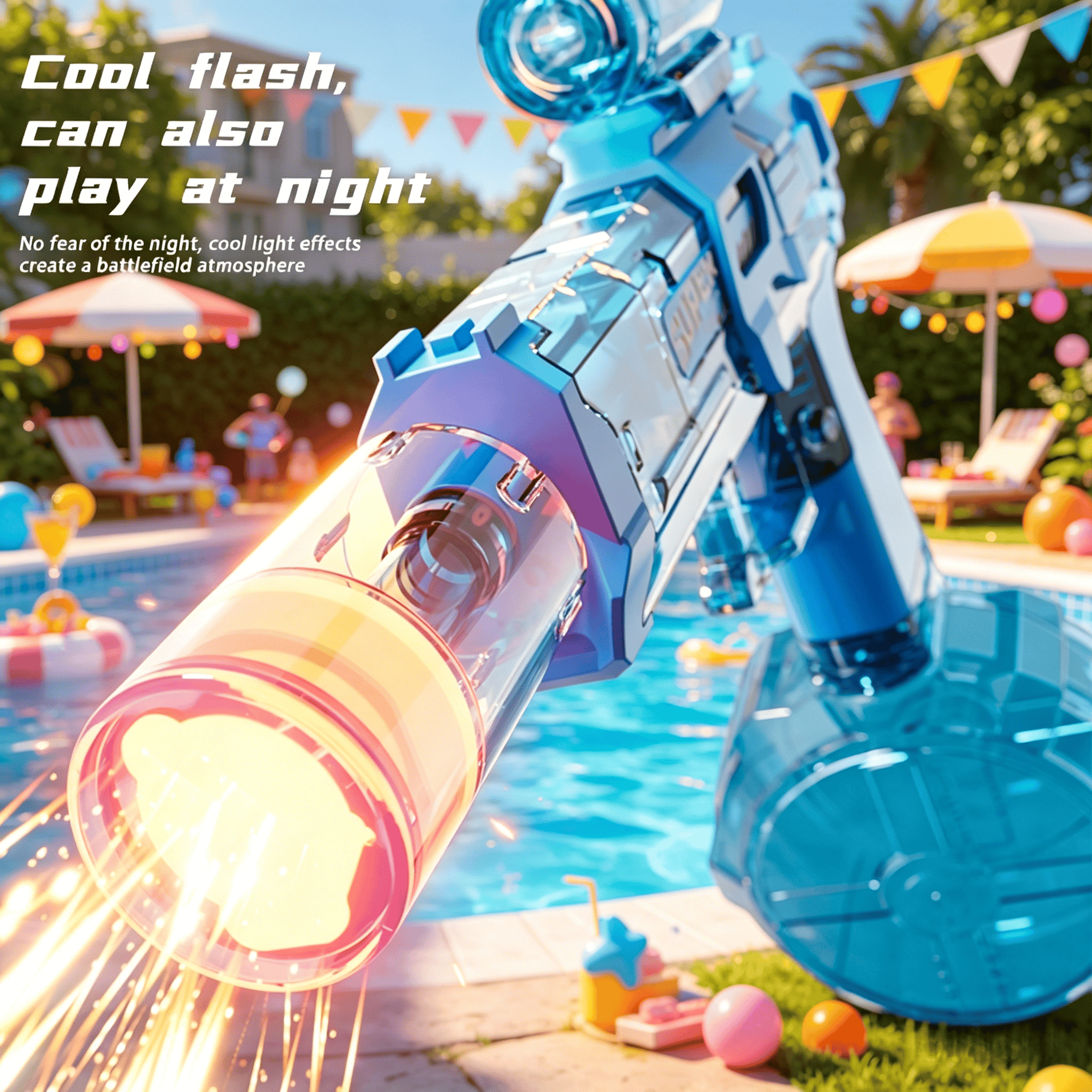 2/1pc Kids Luminous Automatic Water Spray Toy with Sound, Outdoor Water Play Set for Beach And Pool Parties, Fun Summer Water Games for Boys And Girls Multi-Item Party Favor Packs