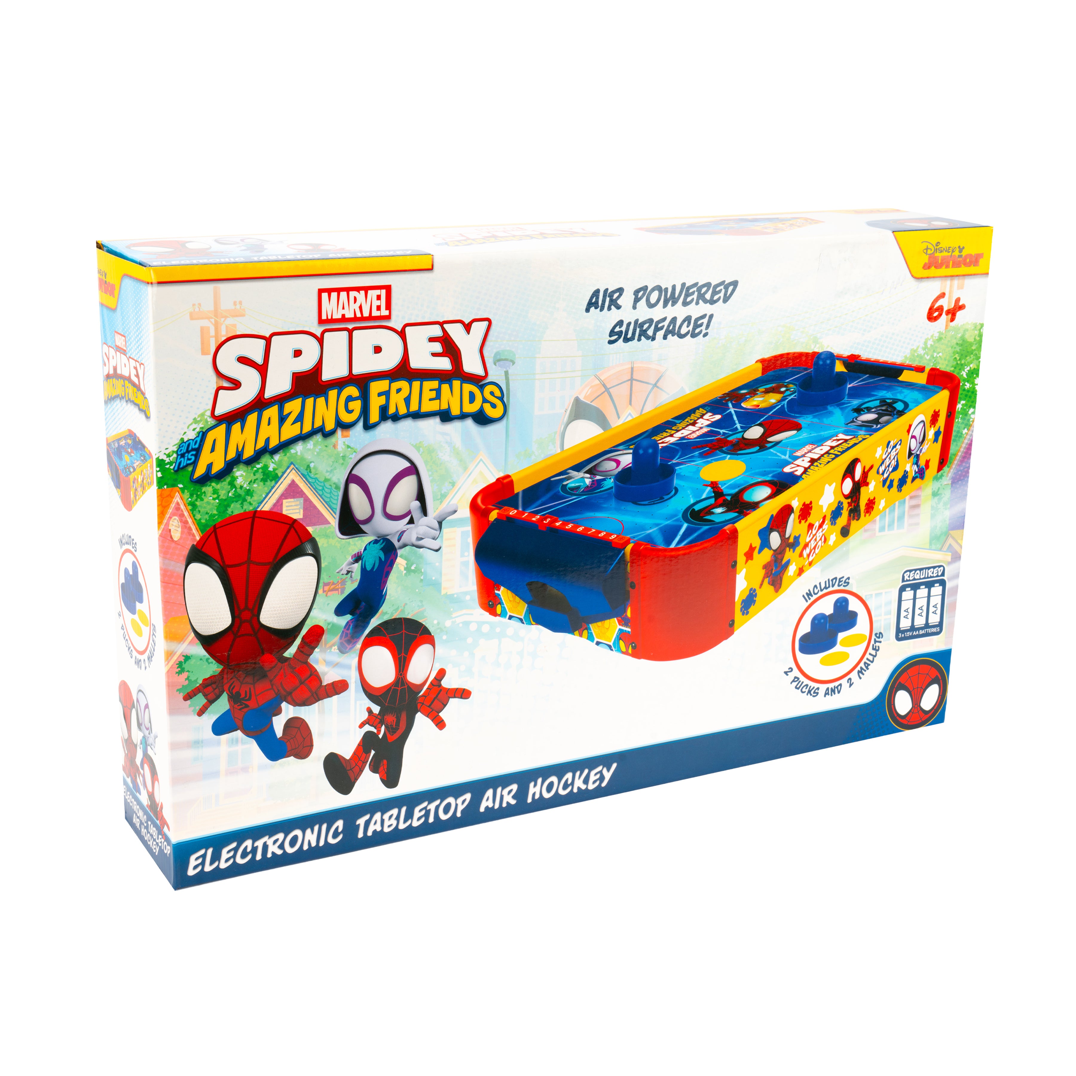 Marvel Spidey And His Amazing Friends Electronic Tabletop Air Hockey (Wood)