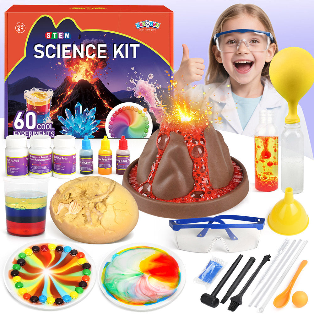 60 Experiments Science Kit for Kids Boys Girls Age 6 7 8 9 10 11 12, Educational Toy, STEM Toys, Learning Scientific Tools for Christmas Gift