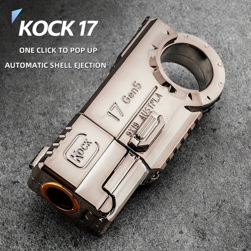 Knock 17Gen5 One-Touch Cartridge Alloy Finger Pistol - Fidgety Fingertip Stress Relief Toys - Case Throwing Softball Guns, Fidgety Novelty And Mischievous Toys, Perfect Gift!
